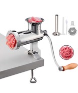 VEVOR Manual Meat Grinder, All Parts Stainless Steel, Hand Operated Meat... - £97.89 GBP