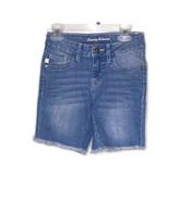 Tommy Bahama Girls Size 10 Bermuda Raw Hem Denim Blue Jean Shorts *flaw* - £6.76 GBP