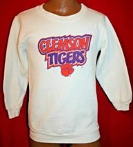 Vintage 80s Clemson Tigers 50/50 Womens Sweatshirt S Russell Athletic Football - £38.94 GBP