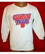 Vintage 80s CLEMSON TIGERS 50/50 Womens SWEATSHIRT S Russell Athletic FO... - £39.51 GBP