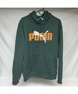 PUMA Men&#39;s Big Cat Logo Hoodie Green Men’s Large NWT - $427.01 MXN