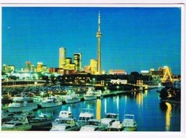 Toronto Ontario Postcard CN Tower Docks Yachts - £1.71 GBP