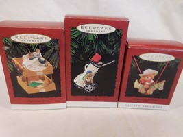 Hallmark Keepsake Ornament &quot;Important Memo&quot; &quot;Barrel Back Rider&quot; &quot;Gopher Fun 1995 - £9.40 GBP