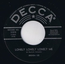 Brenda Lee As Usual 45 rpm Lonely Lonely Lonely Girl Canadian Pressing - £3.94 GBP