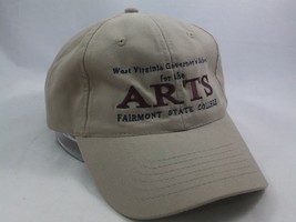 West Virginia School For The Arts Justin Hat Beige Strapback Baseball Cap - £11.18 GBP