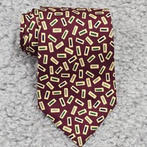 Christian Dior Neck Tie Purple Geometric 100% Silk Made in USA Confetti - £23.87 GBP