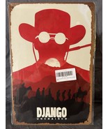 Django Unchained 8x12 Metal Sign Wall Art – Retro Movie Poster Decor - €12,52 EUR
