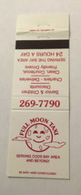 Vintage Matchbook Cover Matchcover Cab Co Full Moon Taxi - £2.28 GBP