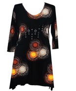Valentina Signa Embellished 3/4 Sleeve &quot;Solar System&quot; Beaded Tunic - £41.42 GBP