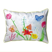 Betsy Drake Pastel Garden Large Indoor Outdoor Pillow 16x20 - £36.99 GBP