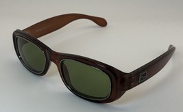 Vintage Fendi Sunglass SL 7569 Shades Italy FF Logo Fendi Green:Brown Frame - £136.29 GBP