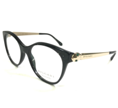 Bvlgari Eyeglasses Frames 4142-K-B 5412 Black Clear Snake Gold Plated 51-17-140 - $654.28