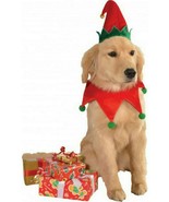 Christmas Elf Set for Dogs or Cats Hat with Collar by Rubies Sm/Med - £15.77 GBP