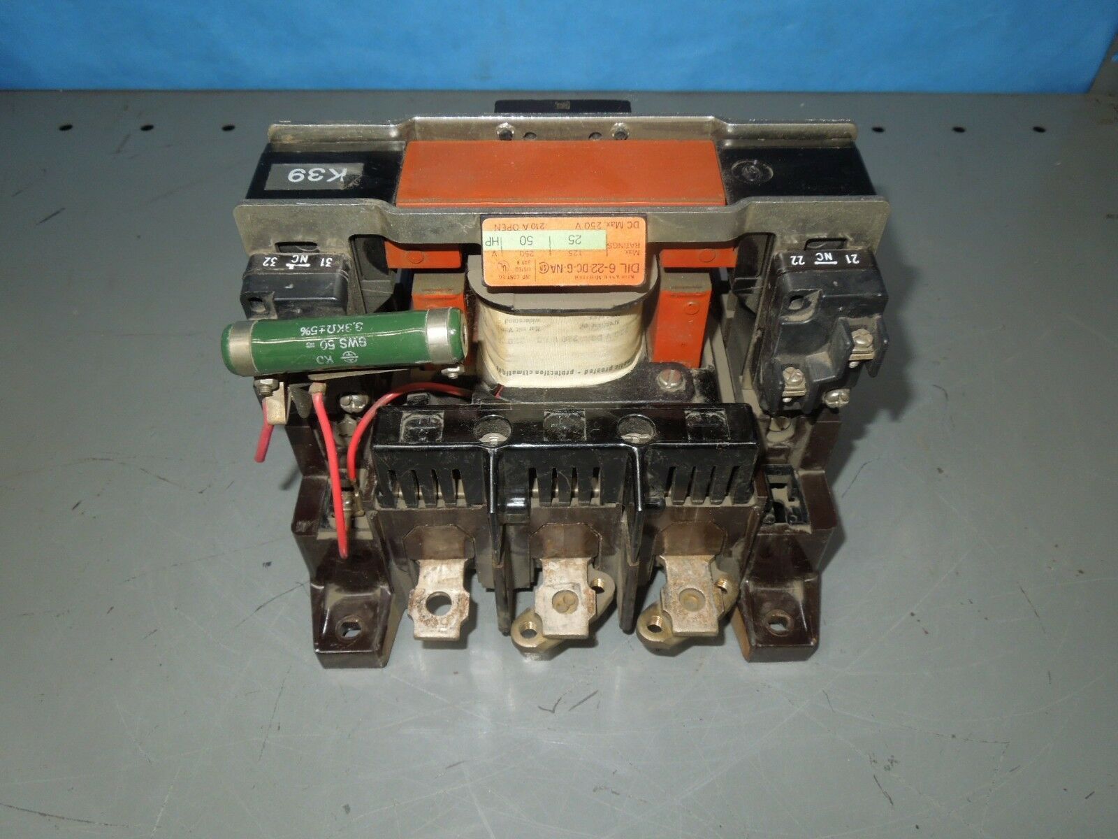 Klockner-Moeller DIL6-22-DC-G-NA 25-50HP 125-250V DC 220V DC Coil Contac... - $700.00