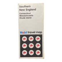 Vintage 1974 Mobil Travel Map Southern New England Massachusetts Connect... - £6.04 GBP