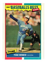 1987 Fleer Baseball&#39;s Best Sluggers vs. Pitchers #19 Tom Henke Toronto Blue Jays - £1.59 GBP
