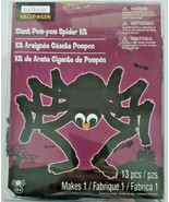 Creatology Halloween Decor Giant Pom-Pom Spider Kit 13 Pieces New In Box - £15.94 GBP