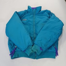 Columbia SL5750 Women’s Large Teal/Purple Reversible Nylon Insulated Ski Jacket image 3