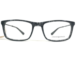 Jhane Barnes Eyeglasses Frames COMPUTATION BK Clear Black Gray Plaid 54-18-145 - £44.17 GBP