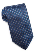 Canali Medallion Silk Tie, Color Bright Blue - £91.90 GBP