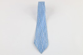 Vintage 50s Rockabilly Distressed Brocade Geometric Neck Tie Dress Tie B... - £19.36 GBP