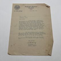 Letter Capitol Station Austin Texas 1922 Masonic Letter R.E. King - $31.60 CAD