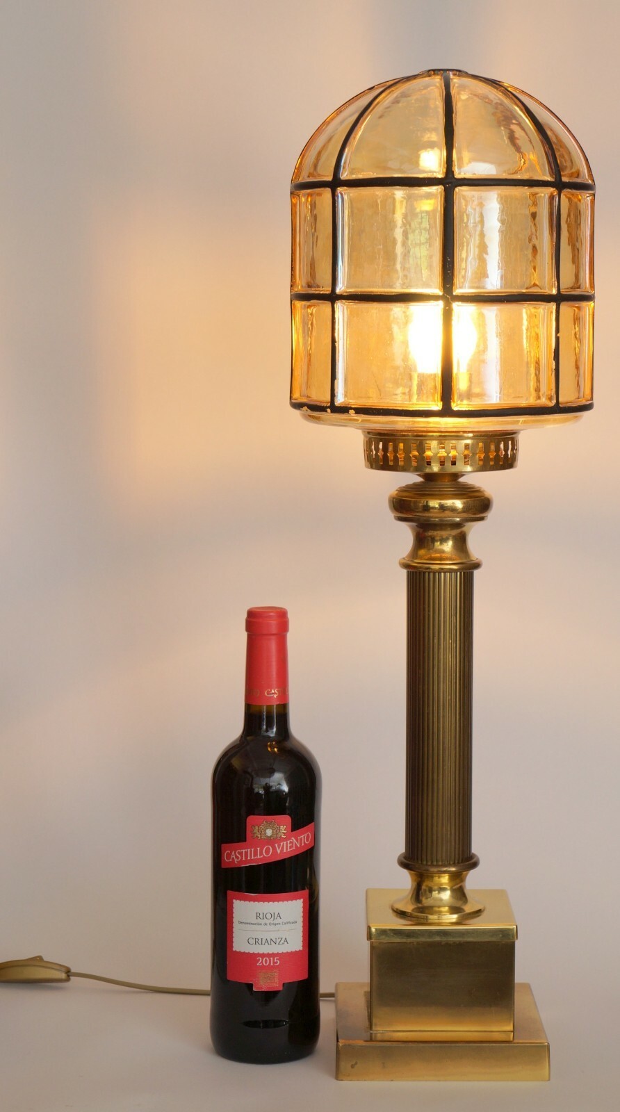 Art Deco Lamp Table Lamp " Golden Indu-Tower " Unique Specimen 64 CM Item image 9