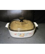 2 Qt. Chutney  Casserole Corning Ware W/ A-9-C Lid Amber - $33.66