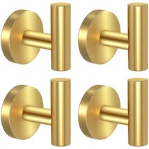 4 Packs Gold Towel Hook For Bathroom Wall, Drilling Coat Towel Holder, M... - $29.99