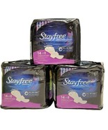 (3) Stayfree Overnight Ultra Thin Pads W/ Wings All In One - $68.58 CAD