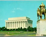 Lincoln Commemorativo Washington Dc Unp Non Usato Cromo Cartolina H14 - $3.02