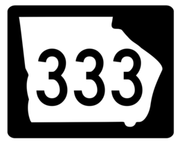 Georgia State Route 333 Sticker R3997 Highway Sign Road Sign Decal - £1.15 GBP+