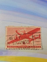 US Stamp US Air Mail Twin Motor Plane 6c Used C25 - $18.81 MXN