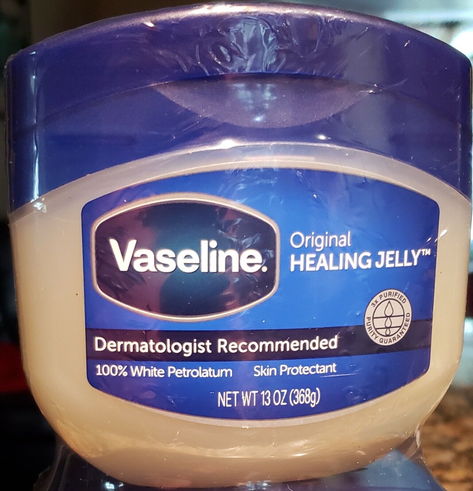 Primary image for NEW Vaseline 100% Pure Petroleum Jelly Skin Protectant Healing  ONE BIG 13oz Jar