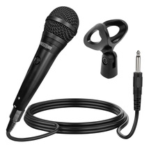 5 CORE Dynamic Cardioid Unidirectional Microphone 16ft XLR DeluxeCable to ¼ Jack - £23.97 GBP