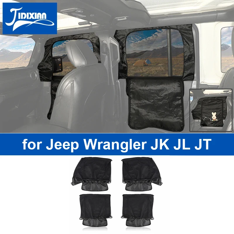 JIDIXIAN Car Window Sunshade Cover Storage Bag for Jeep Wrangler JK JL for - £31.90 GBP