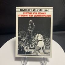 1990 NBA Hoops Basketball #341 Detroit Pistons Win NBA Championship  - - £1.53 GBP