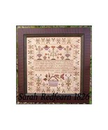 Sarah Redfearn 1826 Sampler - Cross Stitch Pattern - $23.99