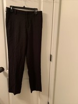 Claiborne Men’s  Dress Pants Slacks Straight Fit Size 30x30 Black - $43.65