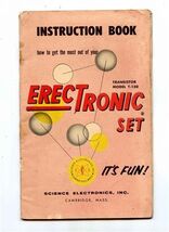 Instruction Book Transistor Model T-150 ErecTronic Set 1956 - $9.90
