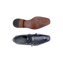 Belvedere Men's Shoes Lago Genuine Alligator Plain Toe Tassel Navy 14010 image 5