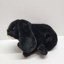 Animal Alley Plush Black Lop Eared Bunny Rabbit 2000 Toys R Us White Chin Belly - £38.85 GBP