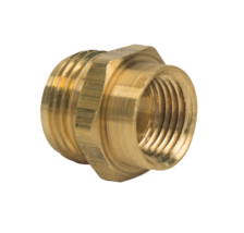 Garden Hose Fitting 3/4&quot; Male GHT to 1/2&quot; Female NPT Pipe Brass Adapter - £5.31 GBP