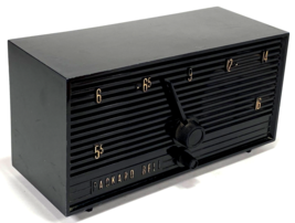 Vtg Packard Bell Tube Radio AM 4R1 Black Tabletop 1950s MCM Works - No. ... - $1,405.27 MXN