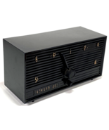 Vtg Packard Bell Tube Radio AM 4R1 Black Tabletop 1950s MCM Works - No. ... - €64,19 EUR