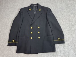 Vintage U.S. Merchant Marine Uniform Dress Coat Jacket 6 Buttons Insigni... - £38.20 GBP