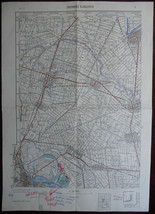 1954 Original Military Topographic Map Sremski Karlovci Srem Curug Tisa ... - £40.07 GBP