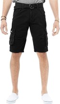 X RAY Mens Knee Length Classic Fit Multi Pocket Cargo Shorts, BLACK, 36 - £21.79 GBP