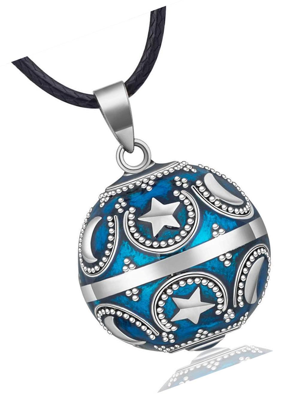 Harmony Ball Moon and Star Music Chime Ball Pendant - £80.76 GBP