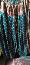 SEA GREEN   MULTI TRIBAL GYPSY BOHEMIAN DELUXE SOFT ATS GYPSY PANTALOONS  - $89.09